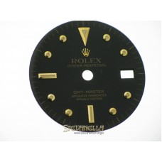 Quadrante Rolex Gmt Master trizio Nipple dial ref. 1675 + kit sfere + ghiera nera n. 1201